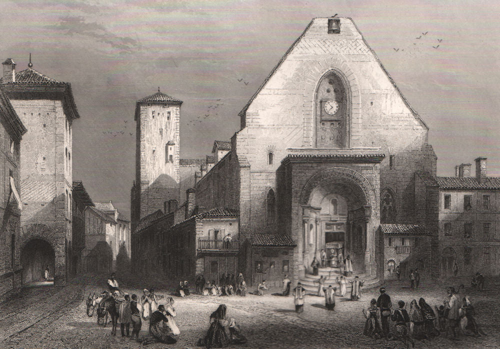 SAINT SÉVER. Calvados 1844 old antique vintage print picture
